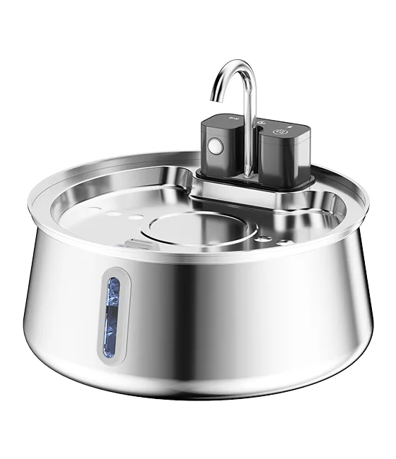 FounTail stainless steel dog water fountain with faucet spout
