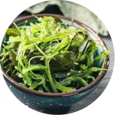 Japanese sea kelp in a bowl
