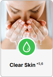 Woman washing face for clear and healthy skin - Natural skincare routine